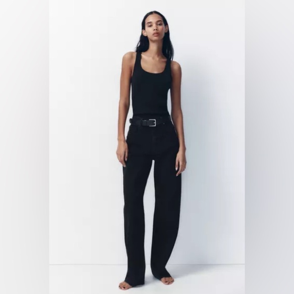 ZARA mid rise straight leg denim size 38 US 6 NEW WITH TAGS